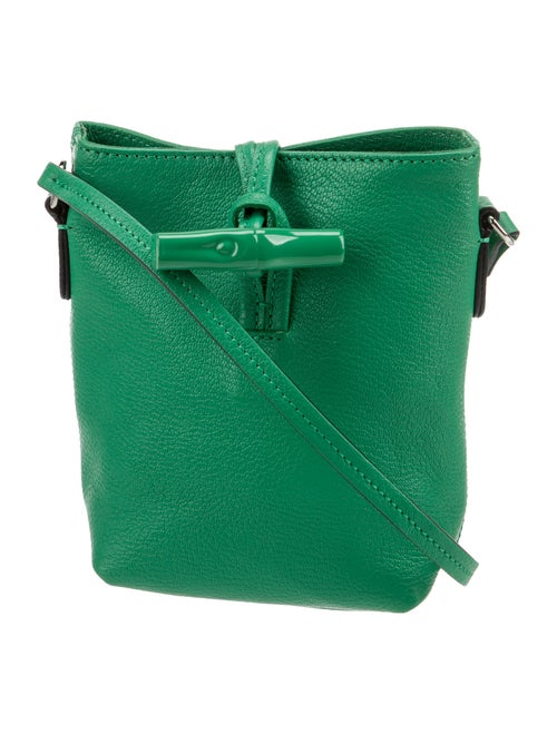 Longchamp Leather Bucket Bag