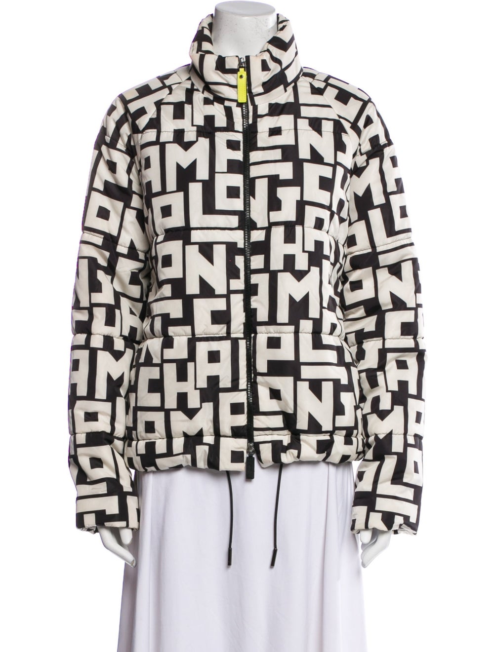 Longchamp Nylon Utility Jacket Printed Stand Coll… - image 1