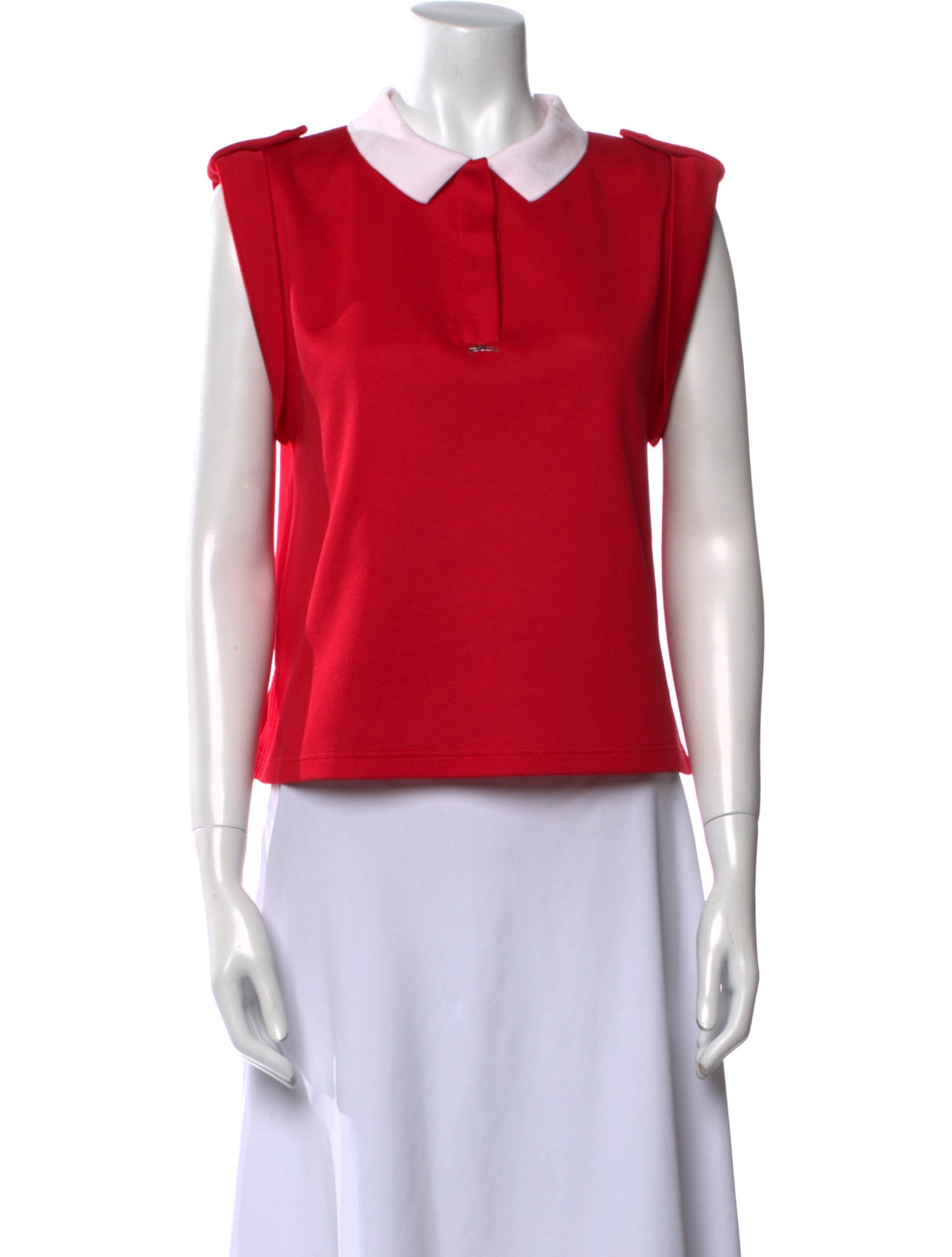 Longchamp V-Neck Sleeveless Top