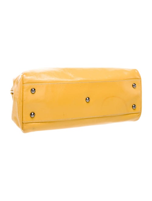 Longchamp Patent Leather Top Handle Bag