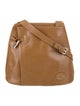 Longchamp Leather Messenger Bag