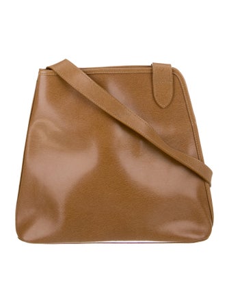 Longchamp Leather Messenger Bag