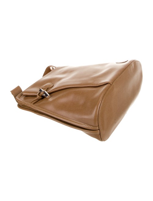 Longchamp Leather Messenger Bag