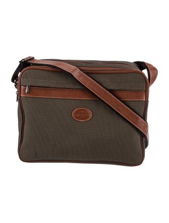 Longchamp Canvas Messenger Bag