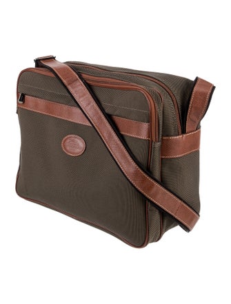 Longchamp Canvas Messenger Bag