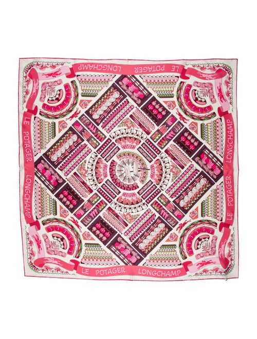 Longchamp Silk Printed Scarf