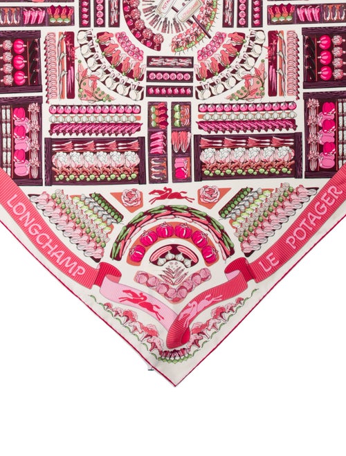 Longchamp Silk Printed Scarf