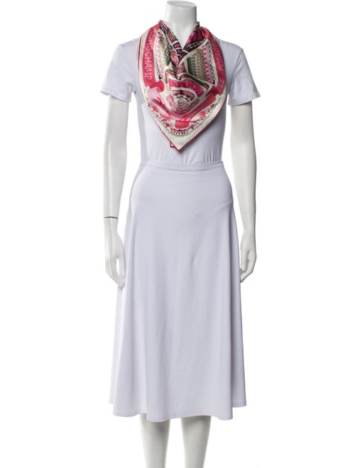 Longchamp Silk Printed Scarf