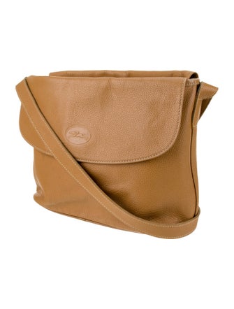 Longchamp Leather Messenger Bag