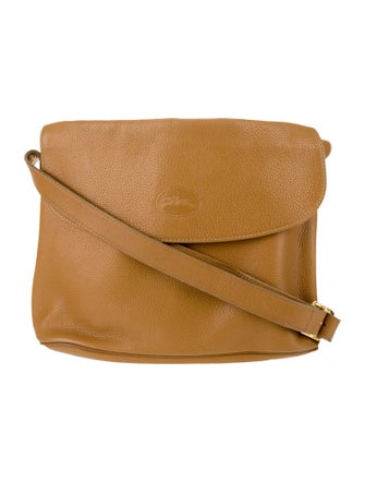 Longchamp Leather Messenger Bag