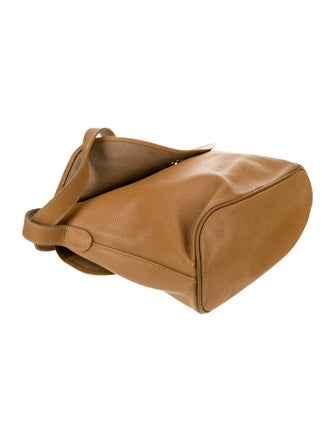 Longchamp Leather Messenger Bag