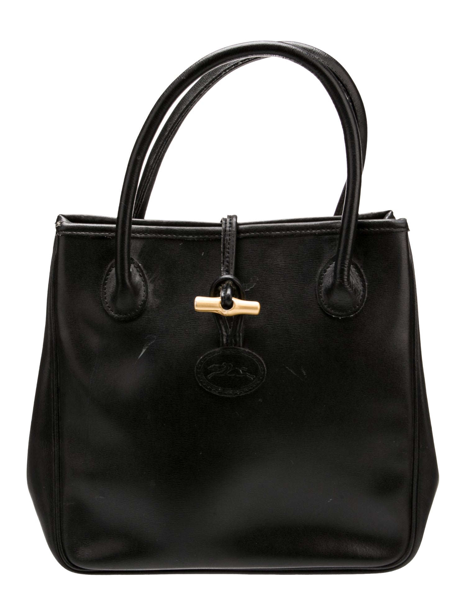 Longchamp Leather Top Handle Bag Vintage