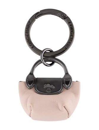 Longchamp Le Pliage Leather Key Ring