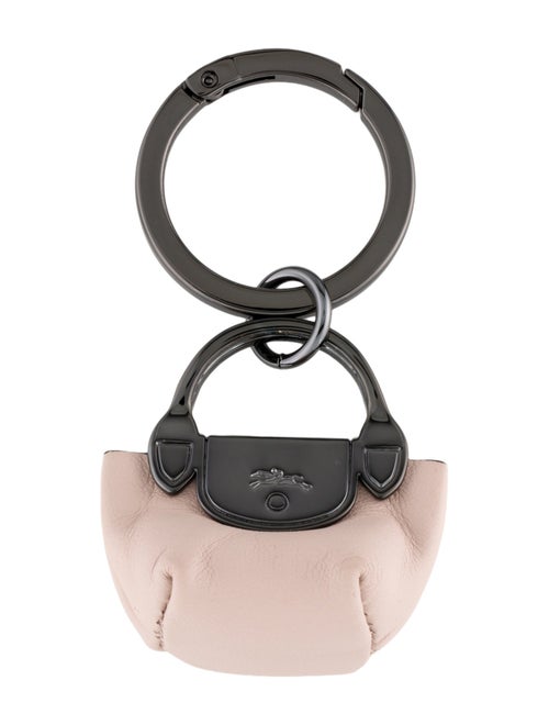 Longchamp Le Pliage Leather Key Ring