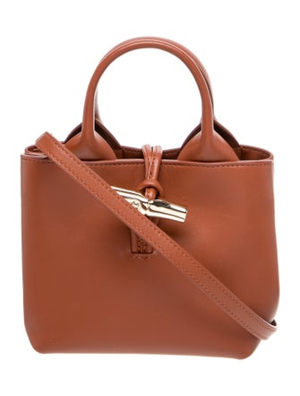 Longchamp Leather Bucket Bag