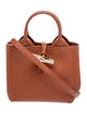 Longchamp Leather Bucket Bag