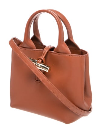 Longchamp Leather Bucket Bag