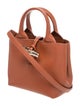 Longchamp Leather Bucket Bag