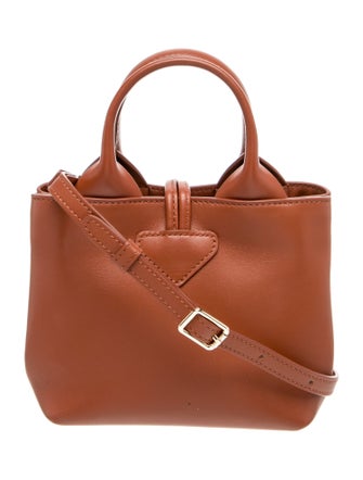 Longchamp Leather Bucket Bag