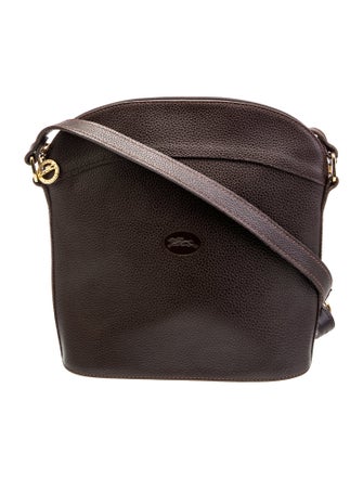 Longchamp Leather Messenger Bag
