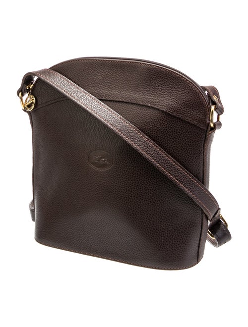Longchamp Leather Messenger Bag