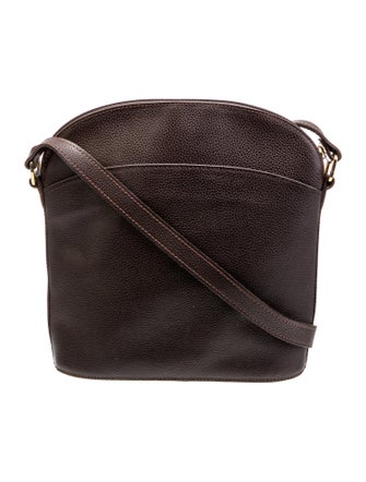 Longchamp Leather Messenger Bag