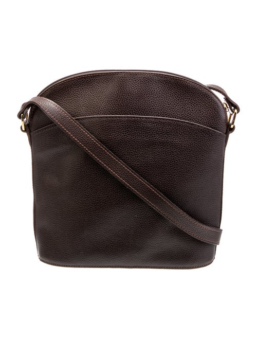 Longchamp Leather Messenger Bag