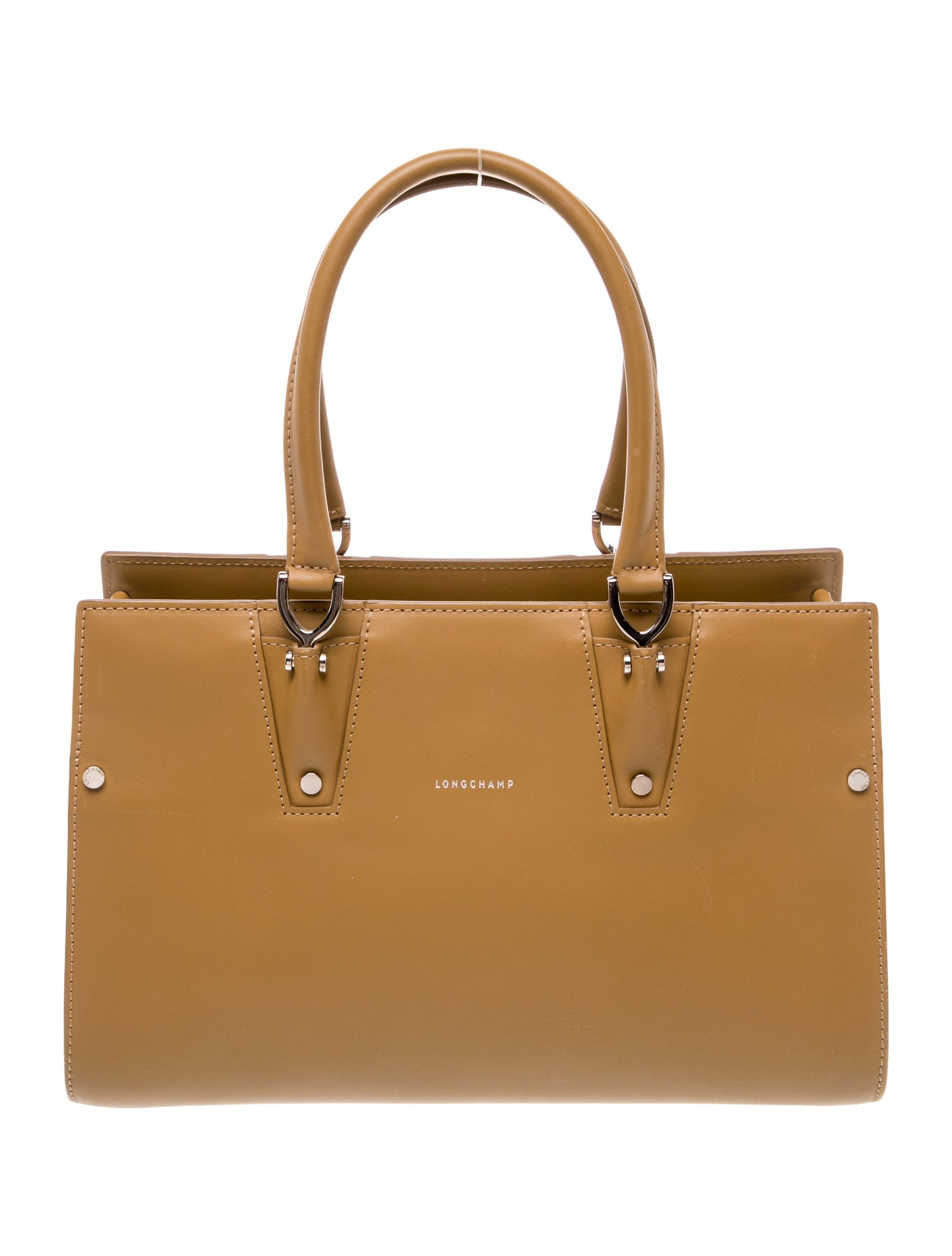 Longchamp Leather Top Handle Bag