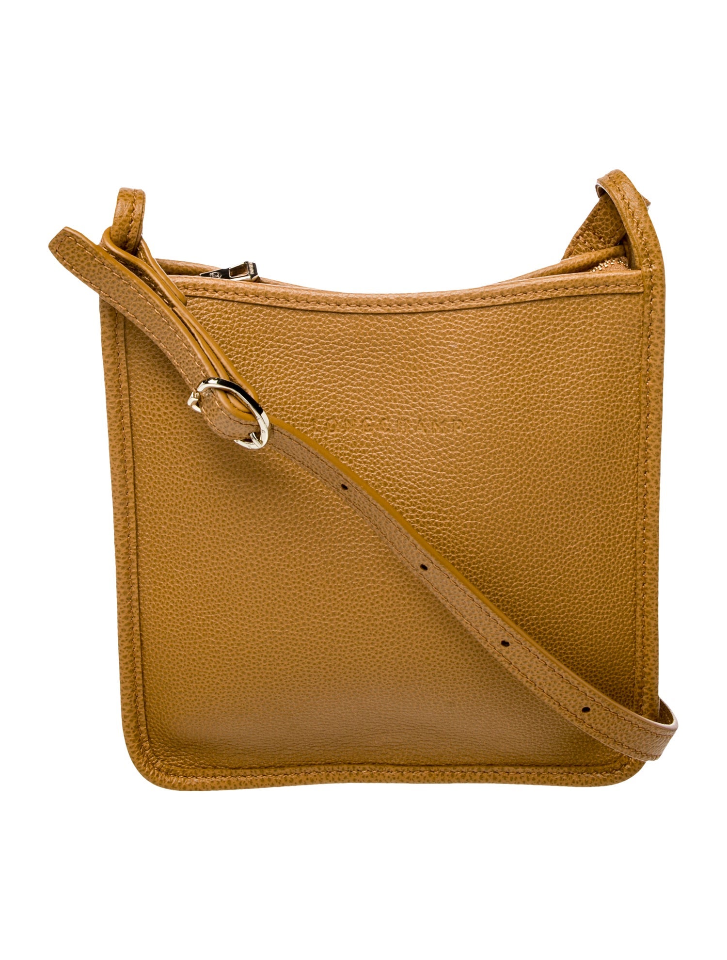 Longchamp Leather Messenger Bag