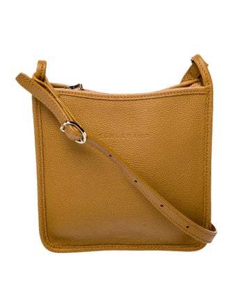 Longchamp Leather Messenger Bag
