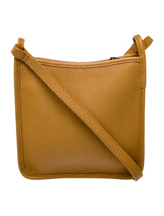 Longchamp Leather Messenger Bag