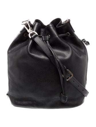 Longchamp Leather Bucket Bag