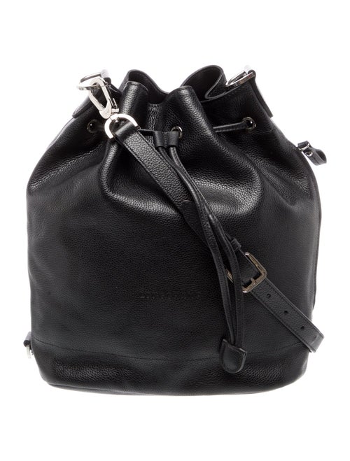 Longchamp Leather Bucket Bag
