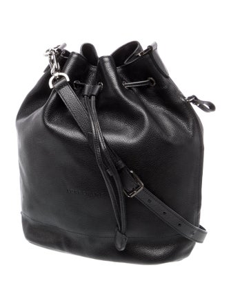 Longchamp Leather Bucket Bag
