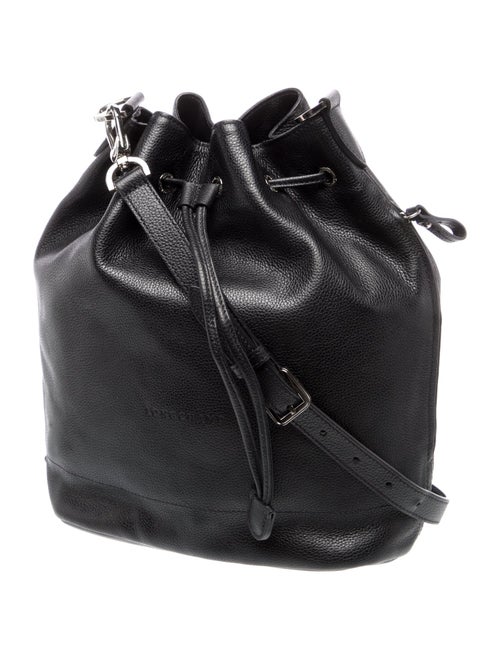 Longchamp Leather Bucket Bag