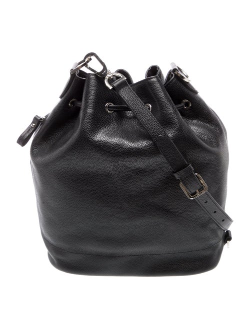 Longchamp Leather Bucket Bag