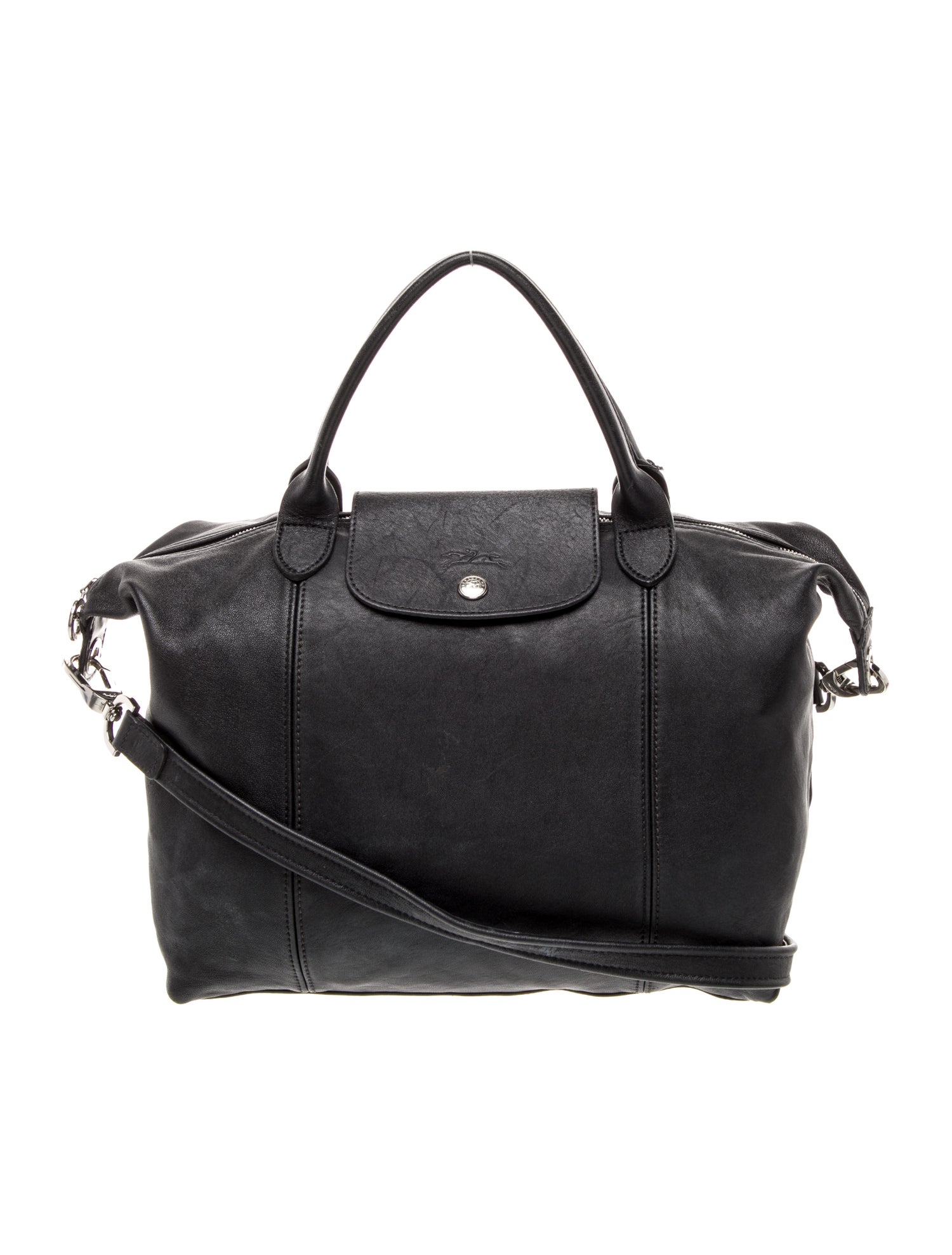 Longchamp Leather Top Handle Bag