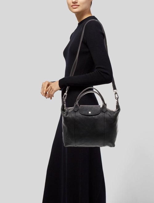 Longchamp Leather Top Handle Bag