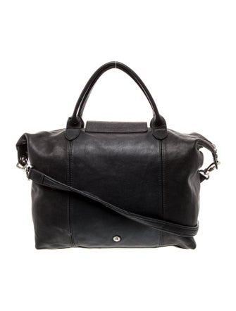 Longchamp Leather Top Handle Bag