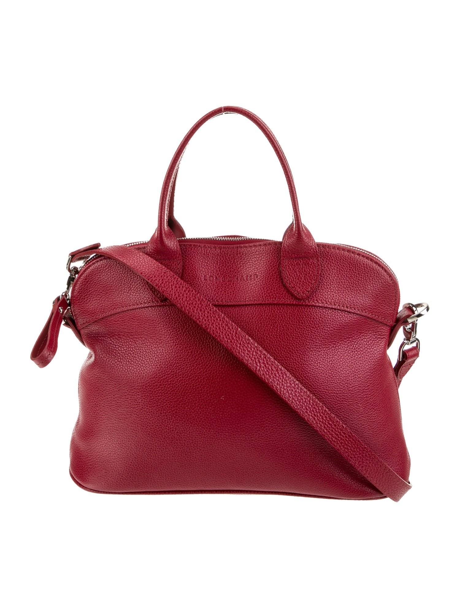 Longchamp Leather Top Handle Bag
