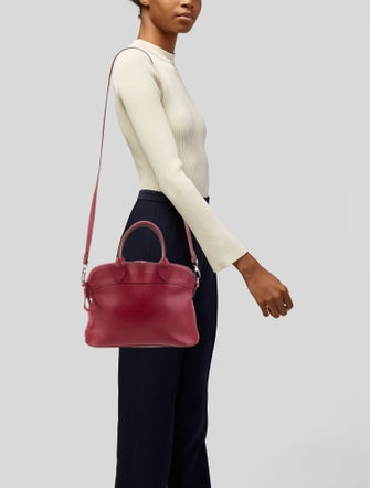 Longchamp Leather Top Handle Bag