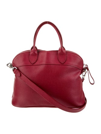 Longchamp Leather Top Handle Bag