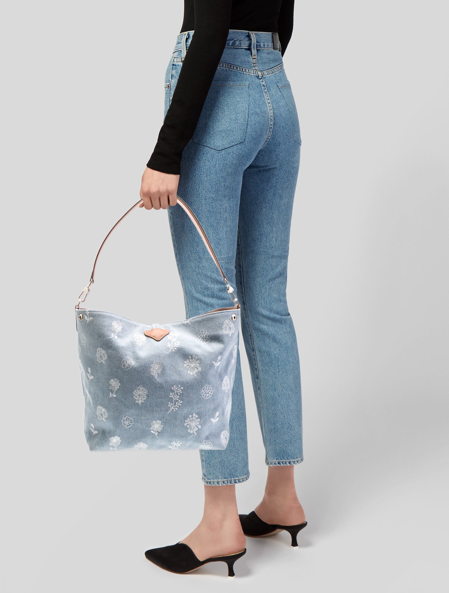 Longchamp Denim Hobo