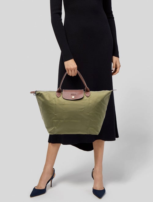 Longchamp Nylon Top Handle Bag
