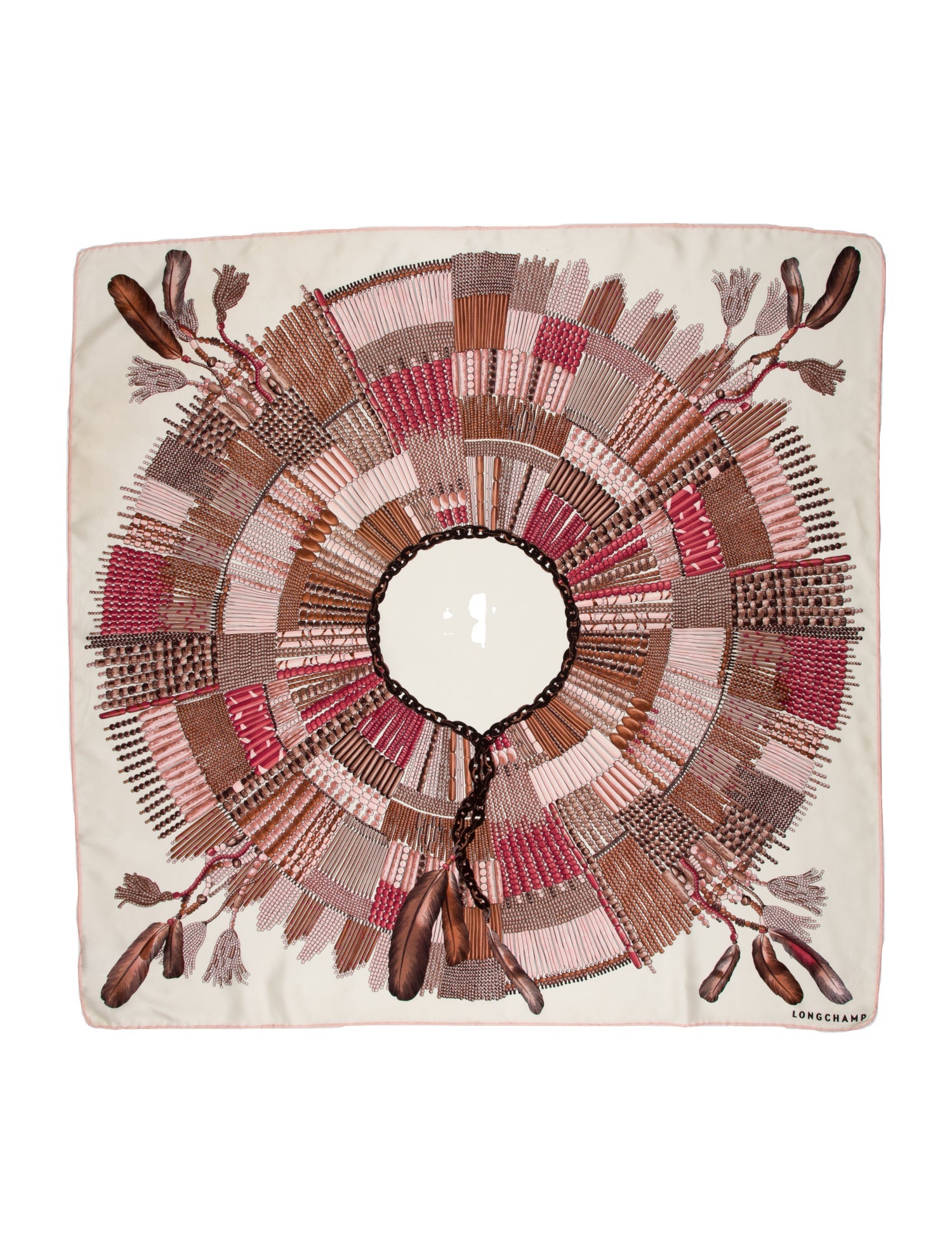 Longchamp Silk Printed Scarf