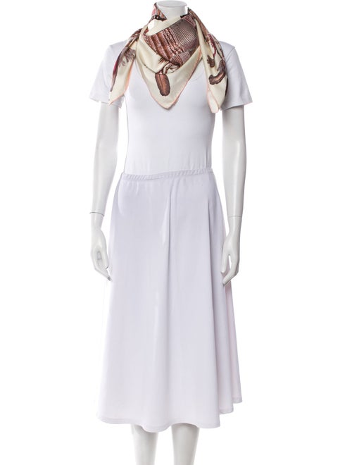 Longchamp Silk Printed Scarf