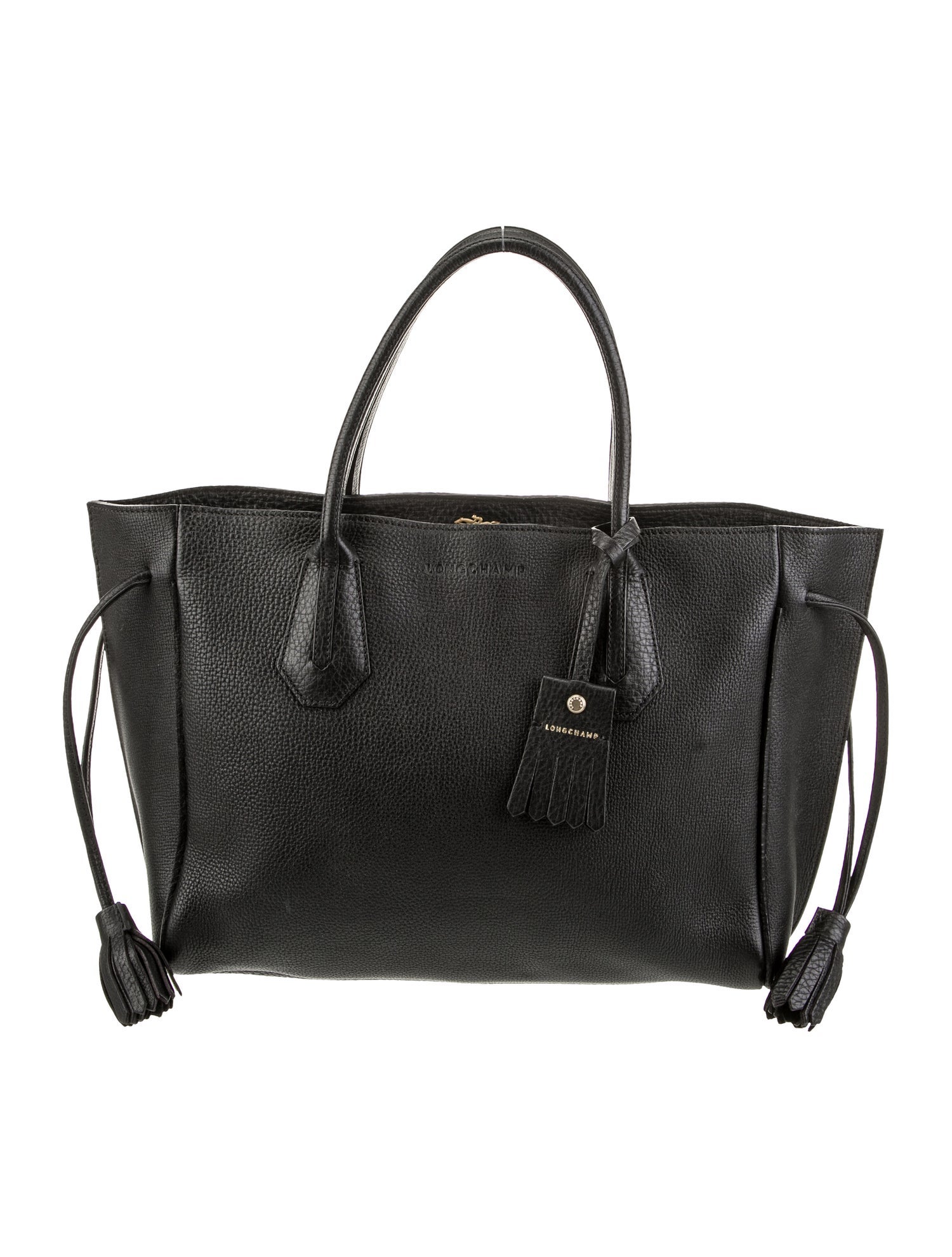 Longchamp Leather Top Handle Bag