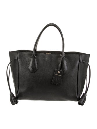Longchamp Leather Top Handle Bag