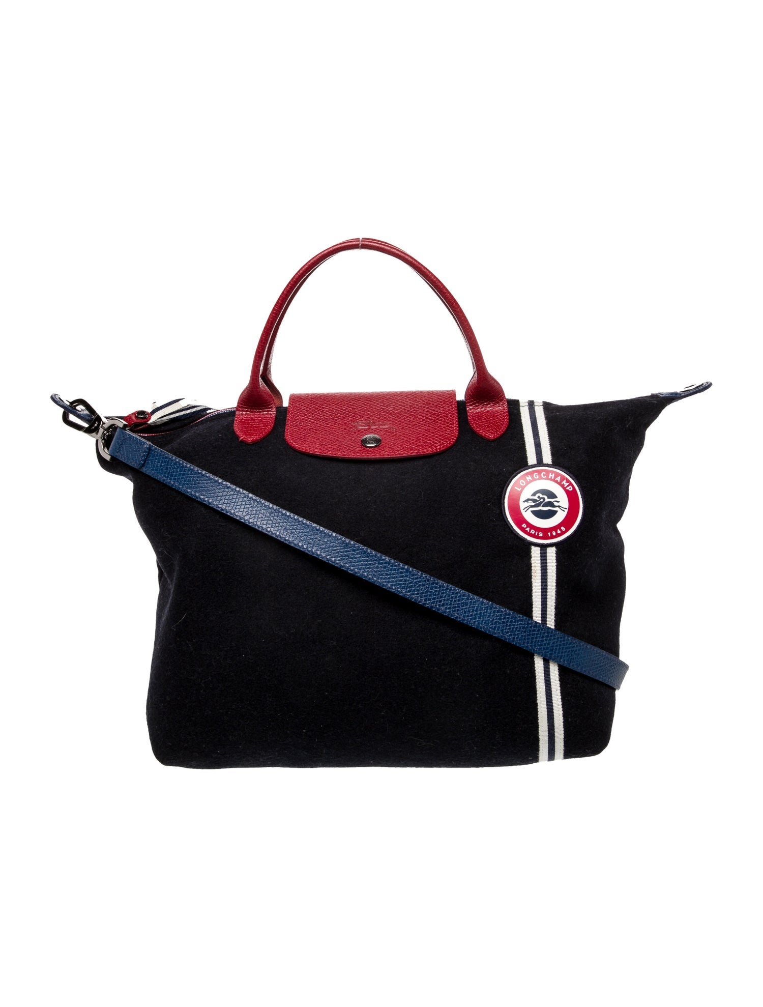 Longchamp Wool Top Handle Bag