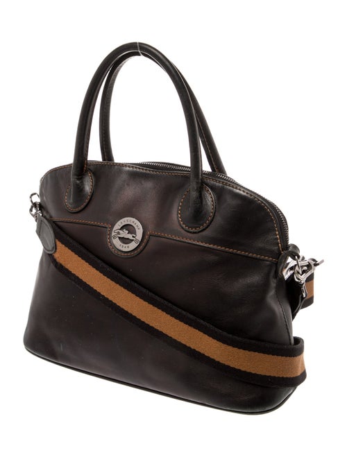 Longchamp Leather Top Handle Bag
